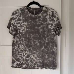 lululemon athletica Black and White Tie-Dye Tee